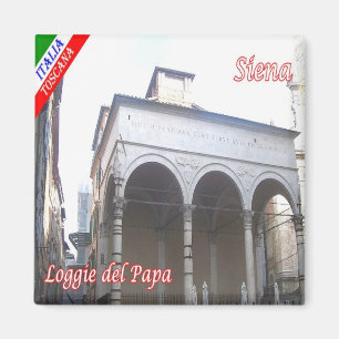 TSC048 SIENA Loggie of The Pope, Tuscany, Fridge Magnet