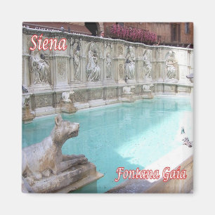 TSC051 SIENA, Gaia Fountain, Tuscany, Fridge Magnet
