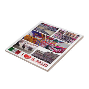 TSC062 SIENA, The Palio I Love, Mosaic, Ceramic Tile