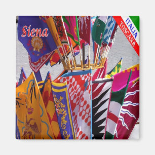 TSC063 SIENA, Banners of the Contrade, Fridge Magnet
