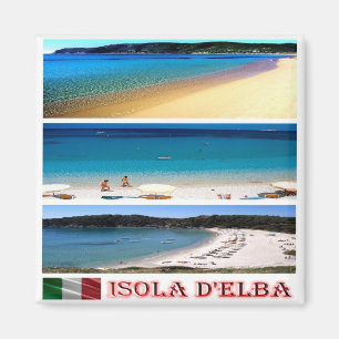 TSC064 ELBA ISLAND, Mosaic, Tuscany, Fridge Magnet
