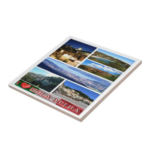 TSC065 ELBA ISLAND I Love, Tuscany, Ceramic Tile