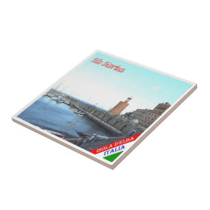 TSC071  RIO MARINA, ELBA Island  Tuscany, Ceramic Tile