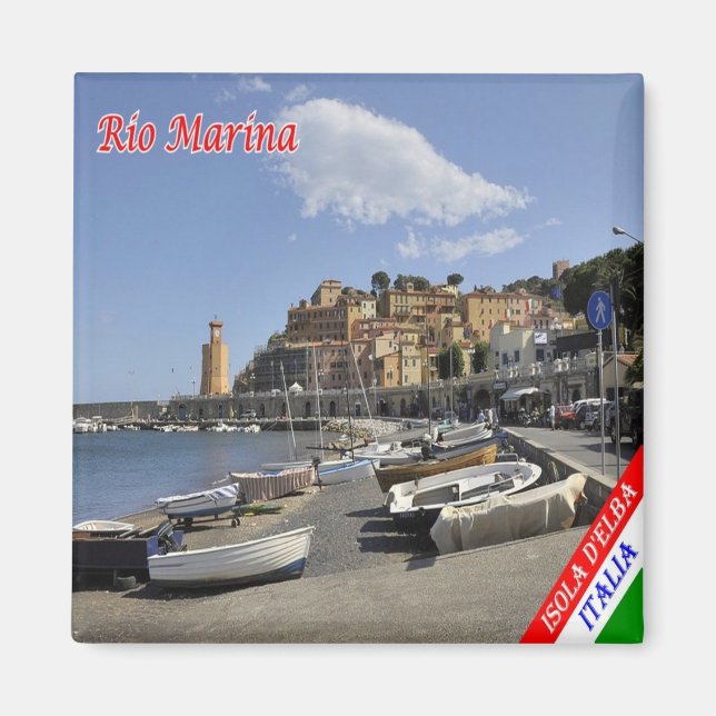 TSC072 RIO MARINA ELBA Island, Tuscany, Fridge Magnet (Front)