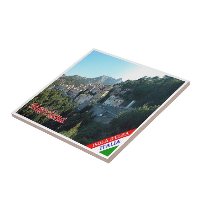 TSC080 MARCIANA, ELBA Island, Tuscany, Ceramic Tile (Side)