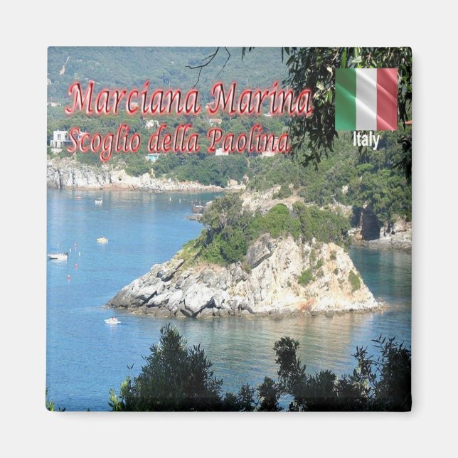 TSC082 MARCIANA MARINA, ELBA Island, Fridge Magnet (Front)