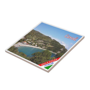 TSC083 CAVOLI, ELBA Island, Tuscany, Ceramic Tile