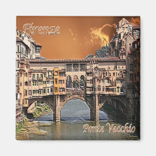 TSC087 FLORENCE, Old Bridge, Tuscany, Bridge Magnet
