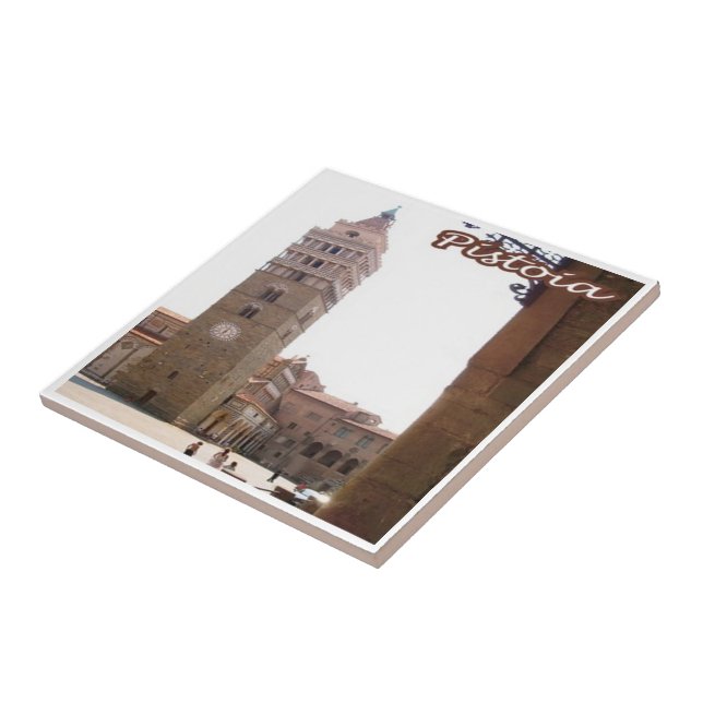 TSC093 PISTOIA, Tuscany, Italy, Ceramic Tile (Side)