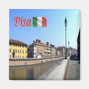 TSC099 PISA, Lungarno, Tuscany, Fridge Magnet