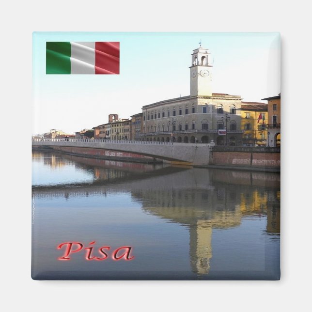 TSC101 PISA, Praetorian Palace, Tuscany, Fridge Magnet (Front)