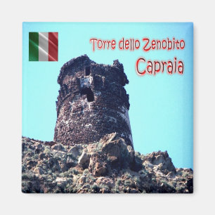 TSC124 CAPRAIA, Tower of Zenobito, Tuscany, Fridge Magnet