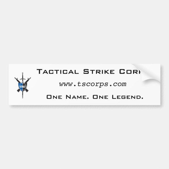 TSC Bumper Sticker - Customised (Front)