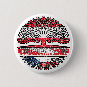 tschech Ien tschech Österreichisch 6 Cm Round Badge