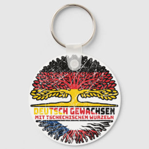 Tschechien Tschechisch Deutsch Deutschland Baum Key Ring