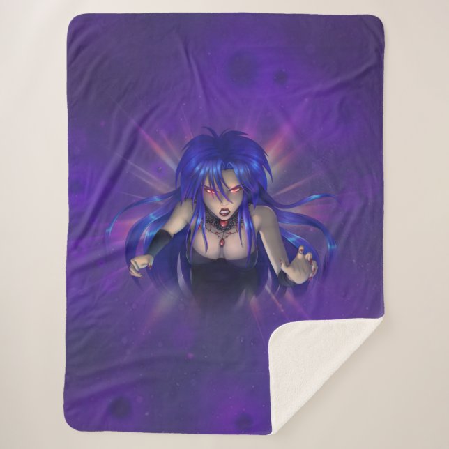 TSDS: Queen Irana Delphi Book Cover Art Sherpa Blanket (Front)