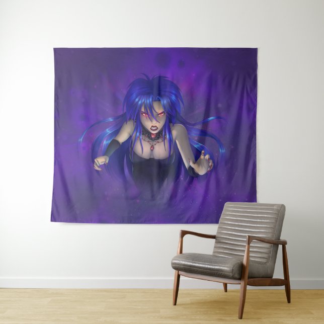 TSDS: Queen Irana Delphi Book Cover Art Tapestry (In Situ (Horizontal))