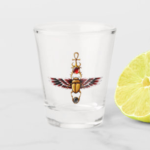TSDS: Seth's Scarab Coat Graphic Shot Glass