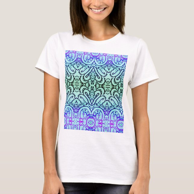 Tshirt - Cool-Coloured Abstract  (Front)