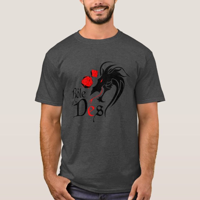 Tshirt foncé - Rôle les Dés - dark t-shirt (Front)