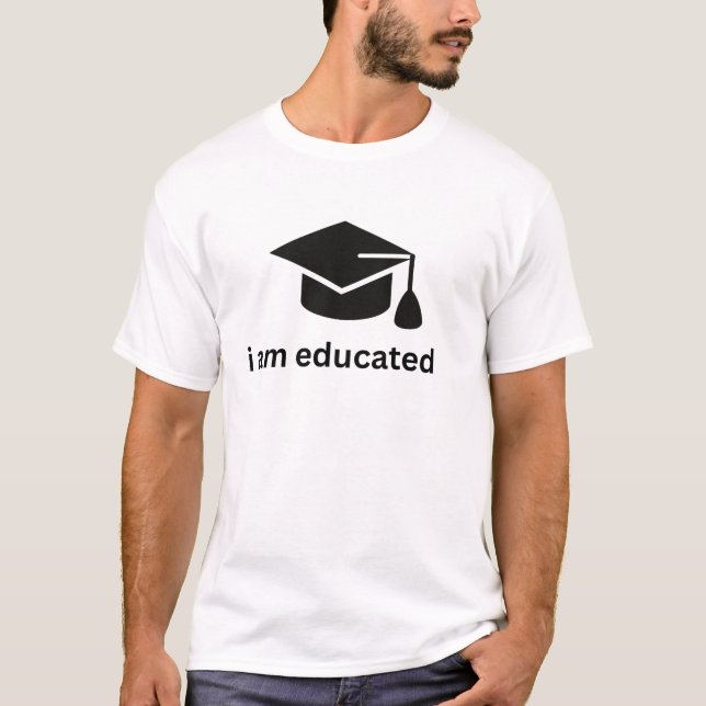 tshirt for educated (Front)