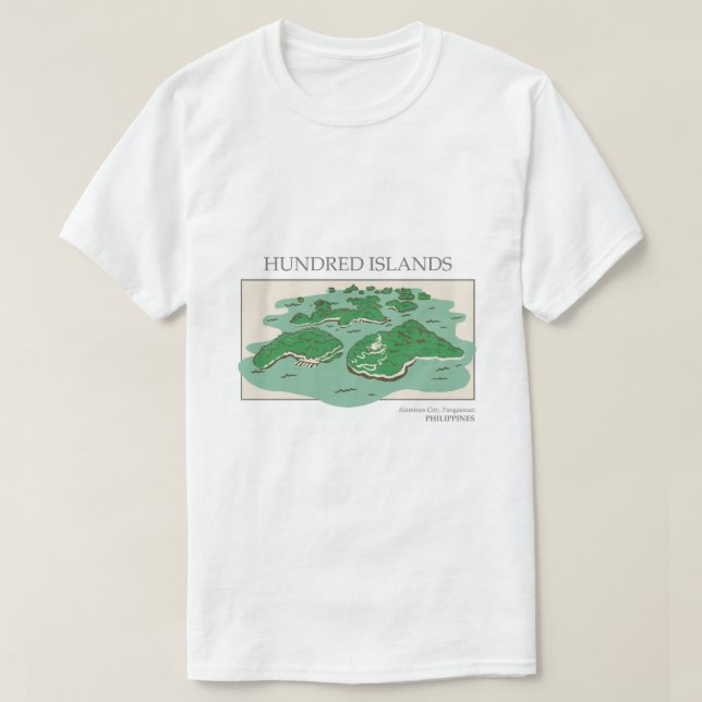 Tshirt for men island (Design Front)