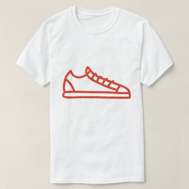 Tshirt for men logo shoes  (Design Front)