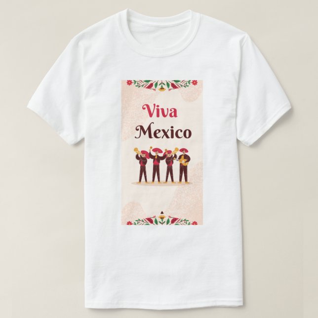 Tshirt for men viva mexico  (Design Front)