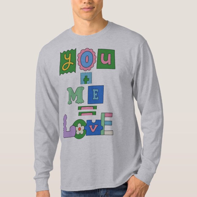 tshirt long sleeve valentine's day for gift (Front)