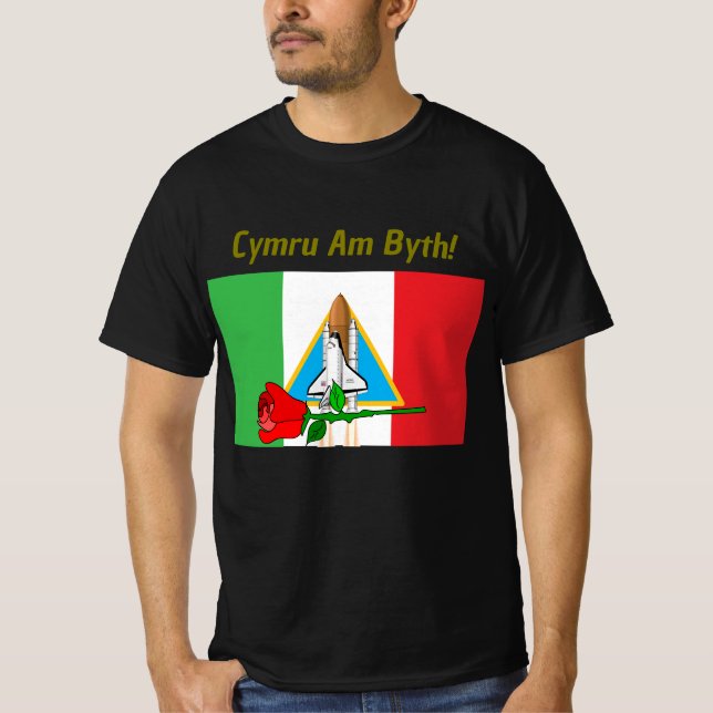 tshirt of the welsh flag (Front)