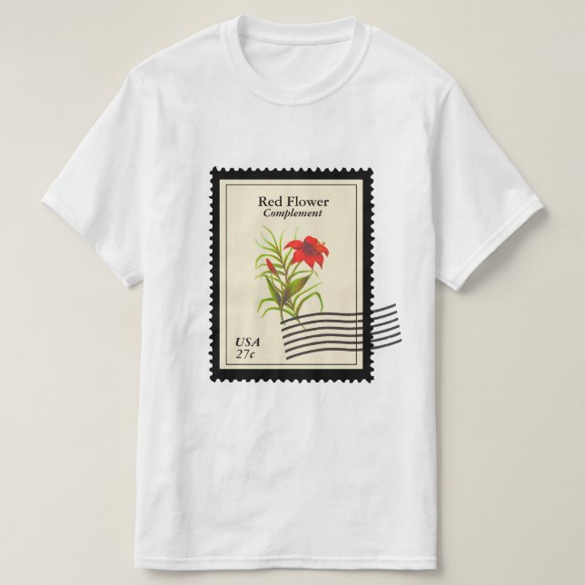 Tshirt postage stamp (Design Front)