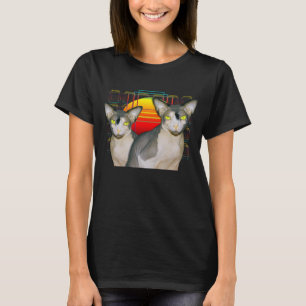 TShirt   Sphynx Cat Ninja Twins Crazy Cat Design