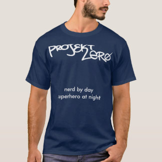tShirtLogo0, nerd by daysuperhero at night T-Shirt