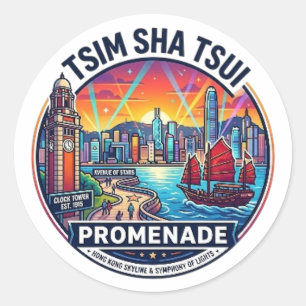 TSIM SHA TSUI PROMENADE CLASSIC ROUND STICKER