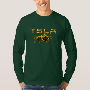 TSLA Bull Stock Investor T-Shirt