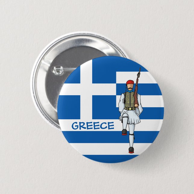 Tsolias Icon 6 Cm Round Badge (Front & Back)