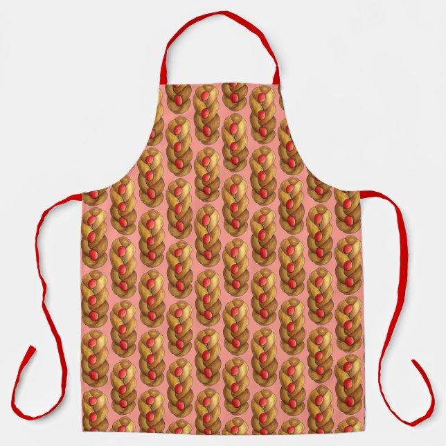 Tsoureki Greek Armenian Holiday Easter Bread Food Apron (Front)