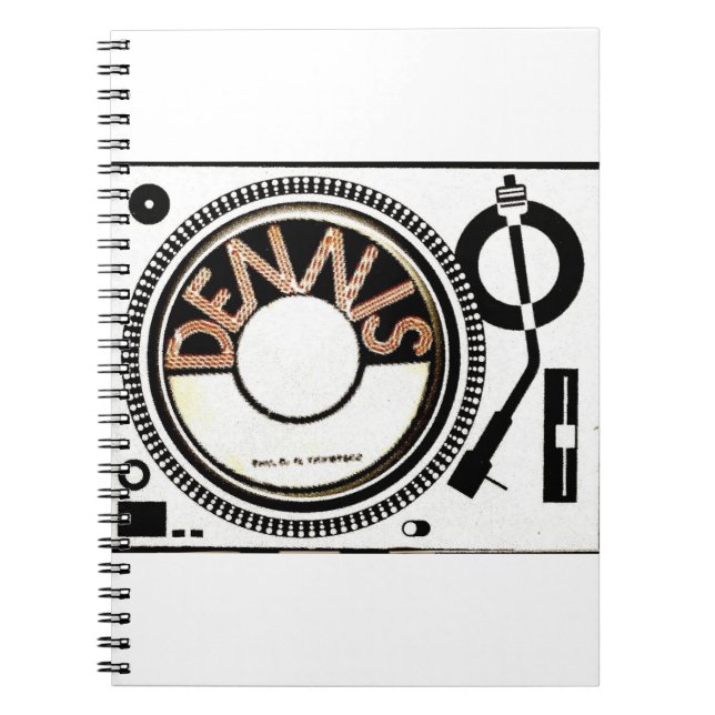 TST / DENNIS TURNTABLE MERCHANDISE NOTEBOOK (Front)