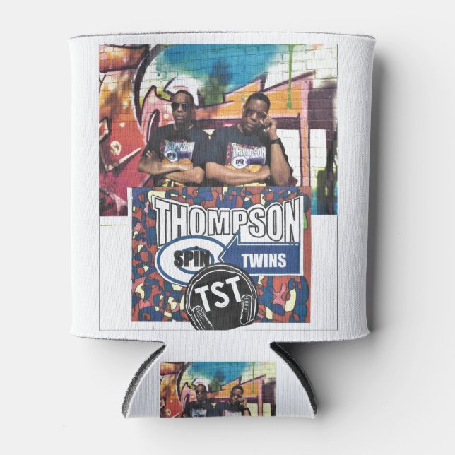 TST Thompson SPIN TWINS  Merch Can Cooler (Front)