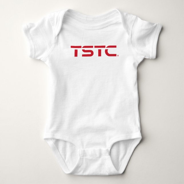 TSTC Block Logo 18 Baby Bodysuit (Front)