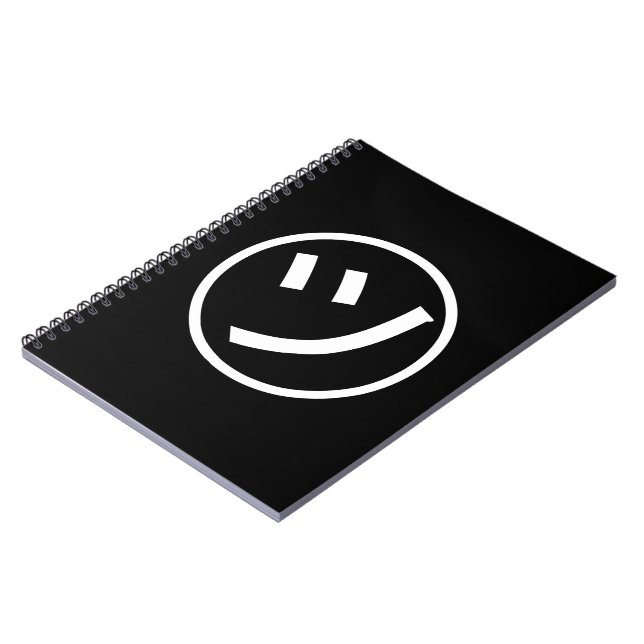 ㋡ Tsu Kana Katakana Smiling Emoji / Emoticon Notebook (Left Side)