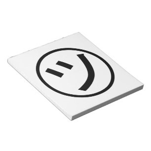 ㋡ Tsu Kana Katakana Smiling Emoji / Emoticon Notepad