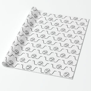 Tsu Kana Shrug Emoticon ¯\_㋡_/¯ Japanese Kaomoji Wrapping Paper