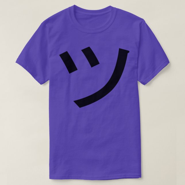 Tsu KanjiSmile Japan Face T-Shirt (Design Front)