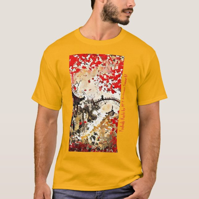 Tsubaki Hashi - Artist - NFT Artisans SamurAI T-Shirt (Front)