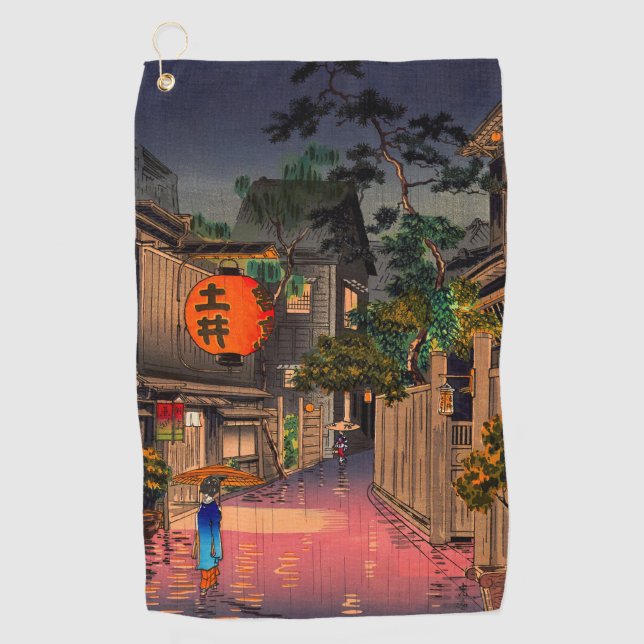 Tsuchiya Koitsu - Evening at Ushigome Golf Towel (Front)