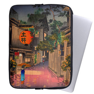 Tsuchiya Koitsu - Evening at Ushigome Laptop Sleeve
