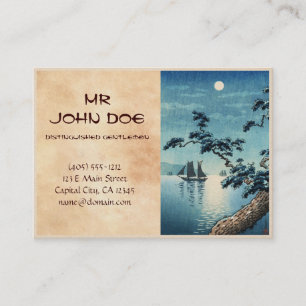 Tsuchiya Koitsu Maiko Sea Shore shin hanga Business Card