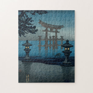 Tsuchiya Koitsu - Miyajima in the Rain Jigsaw Puzzle