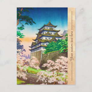 Tsuchiya Koitsu Nagoya Castle shin hanga scenery Postcard